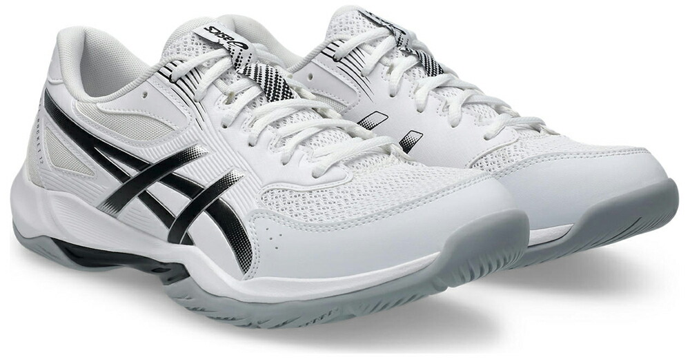 アシックス ユニセックス バレーボールシューズ GEL-ROCKET 12（WHITE/BLACK・サイズ：24.0cm） 1073A080-101-24.0 asics