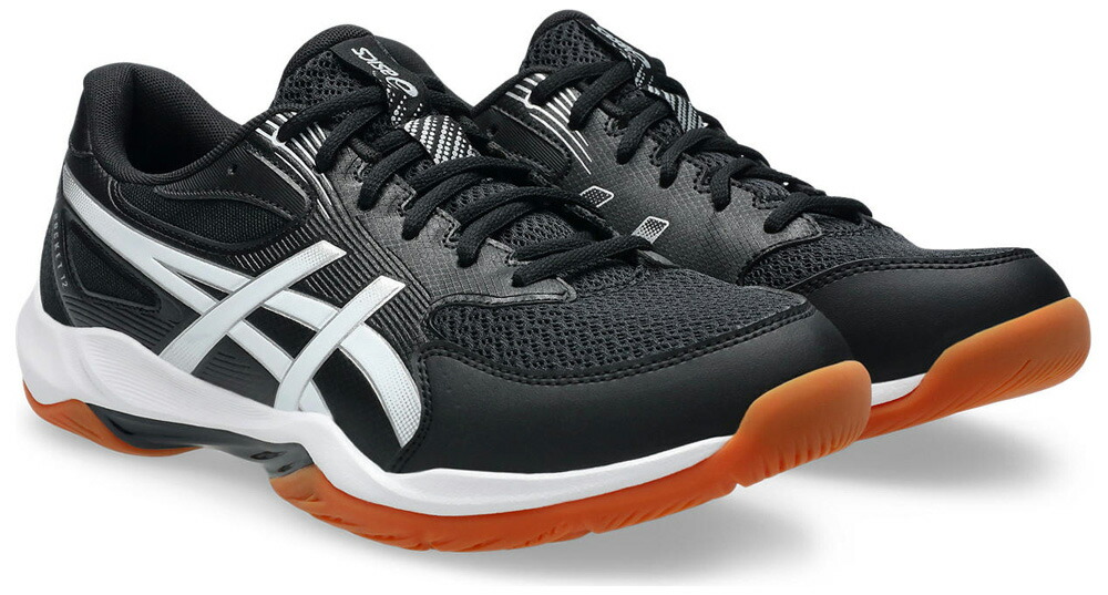 アシックス ユニセックス バレーボールシューズ GEL-ROCKET 12 WIDE（BLACK/WHITE・サイズ：26.5cm） 1073A081-001-26.5 asics