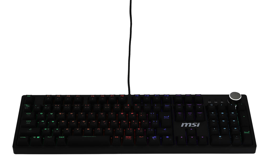 MSI ゲーミングキーボード FORGE GK320 RED JP 109キー 日本語配列（ブラック） FORGEGK320REDJP