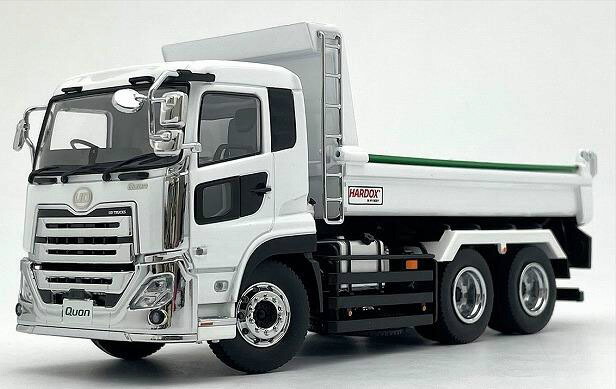 京商 1/43 UD TRUCKS QUON KYOKUTOダンプ （ホワイト）【KS03940W】 ミニカー