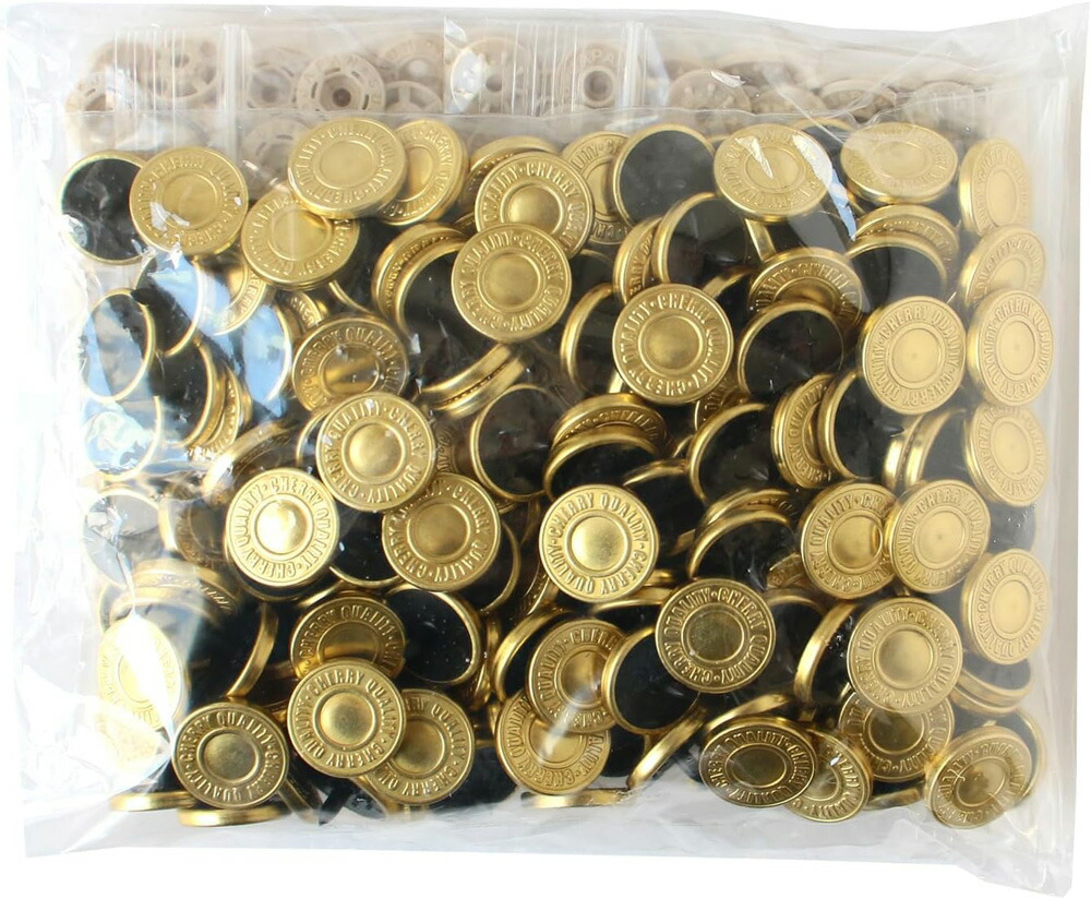 CHERRYLABEL サンメタルスナップ 両面金属元素風 15粍 黄色ゴールド SMS15-1TYL-100