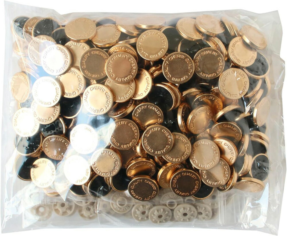 CHERRYLABEL サンメタルスナップ 両面金属元素風 15粍 さくら色ゴールド SMS15-2TCP-100