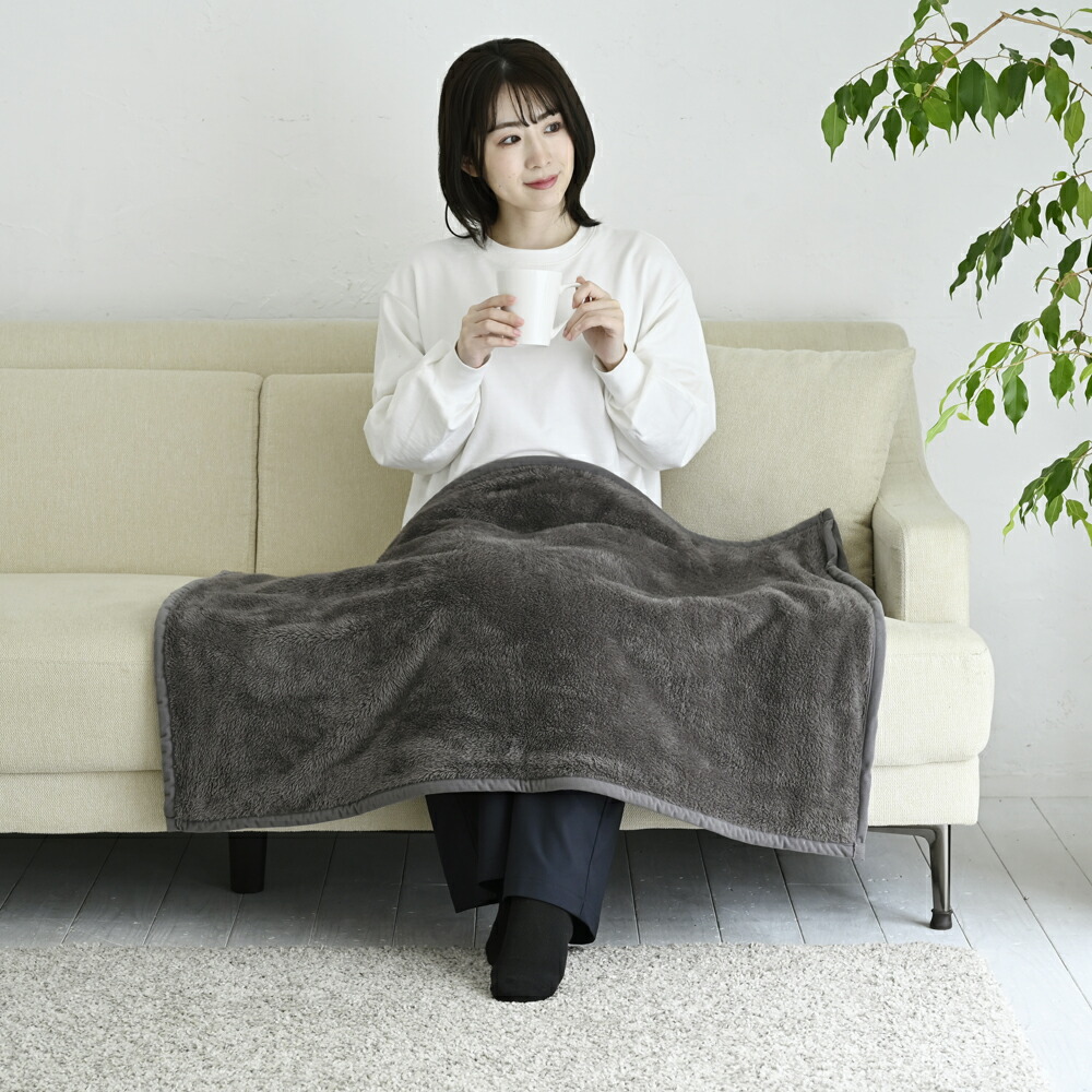 YAMAZEN 灯し火ひざ掛け（100×70珊） YHK-SP61 【暖房装置物の具】山善 スッポリ灯し火ブランケット ひざ掛け 毛布 綿ネル 消臭 本体丸洗い 壁蝨目打つ手 [YHKSP61]