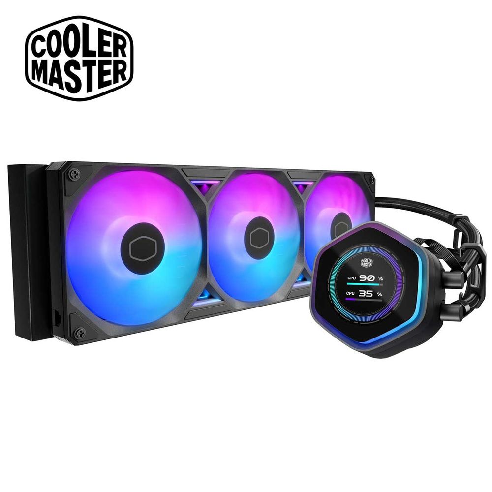 Cooler Master｜空調設備御師匠さん 水冷一体型中央処理装置空調設備 ML 360 Atmos II LCD ARGB（黒いこと）  MLX-D36M-A25SZ-L1