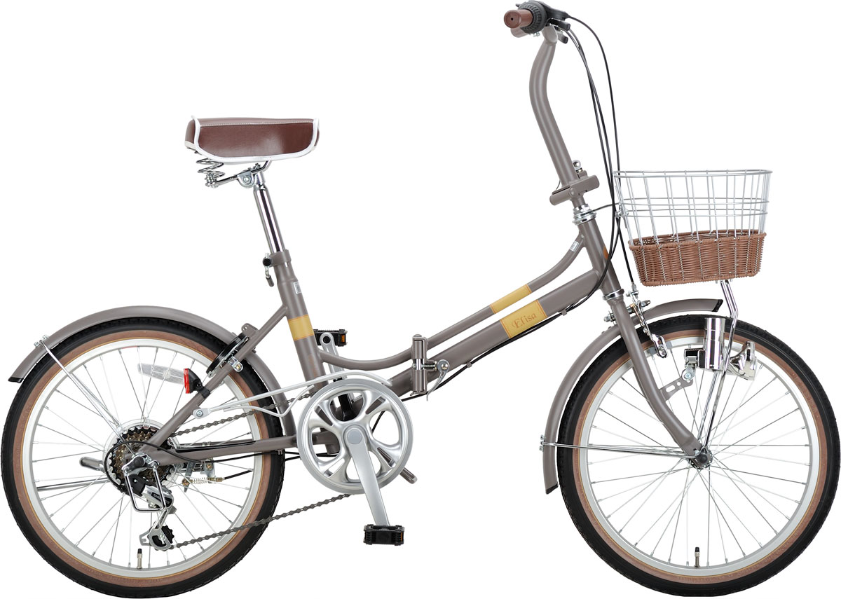 キャプテンスタッグ 折りたたみ銀輪 20in（モカ薄墨色） YG-1225 CAPTAIN STAG エリーサFDB206