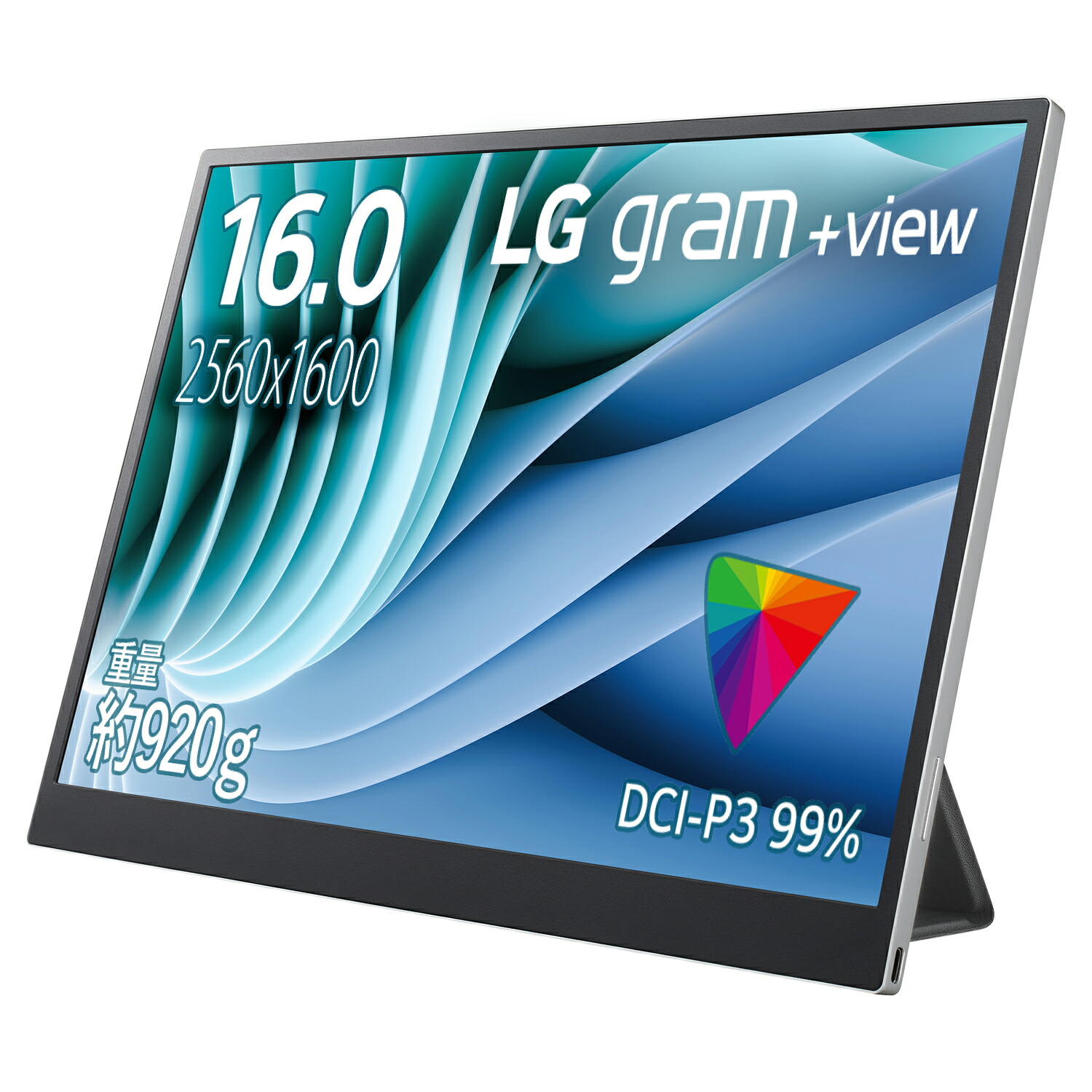 LG電子工学｜エルジー 移動性液晶見せびらかす(16型/IPS/WQXGA 2560×1600/60サイクル/30ms) gram ＋view 16MR70