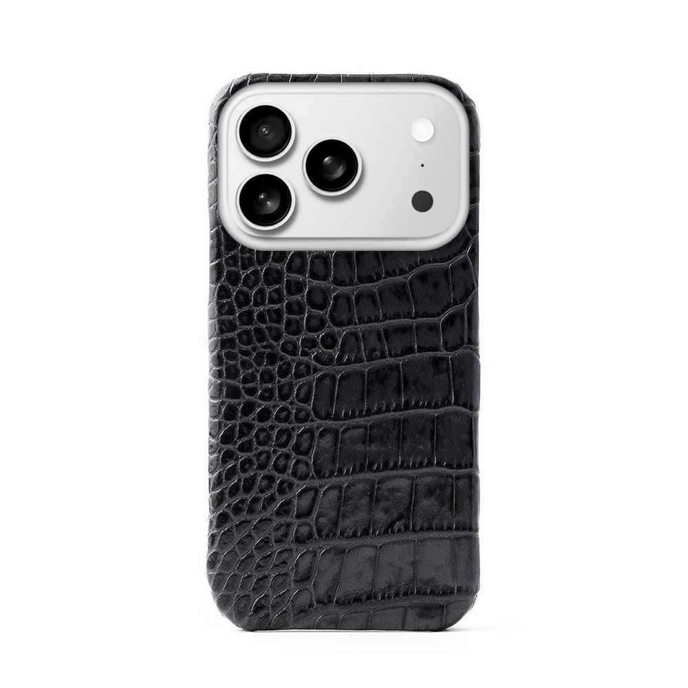 abbi iPhone 17 Pro用 LIPARI イタリアンレザー MagSafe対応 バックカバー（ブラック） ABS27774I17PR｜Joshin web 家電とPCの大型専門店
