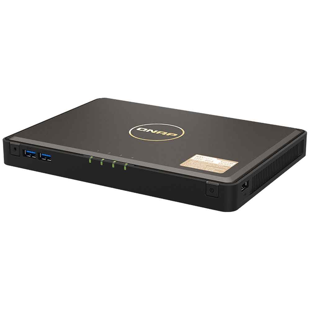 QNAP｜キューナップ TBS-464 M.2 NVMe SSD NASbook（M.2 SSD専用NAS 4ベイ） ※SSD別売 TBS-464-8G