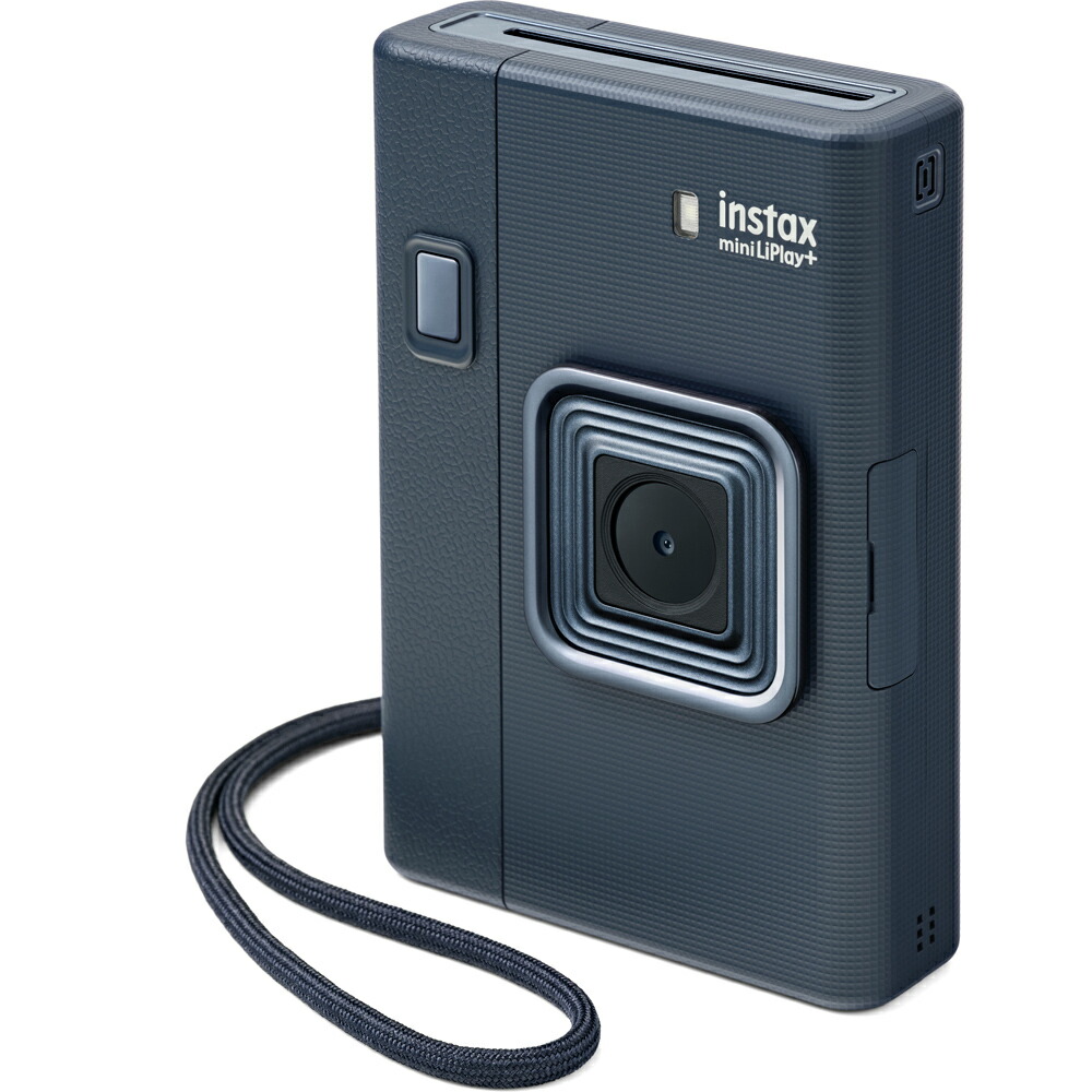 富士フイルム インスタント写真機「instax mini LiPlay+」（真夜中青碧） LIPLAY_PLUS_BLUE_VN チェキ リプレイプラス リプレー+