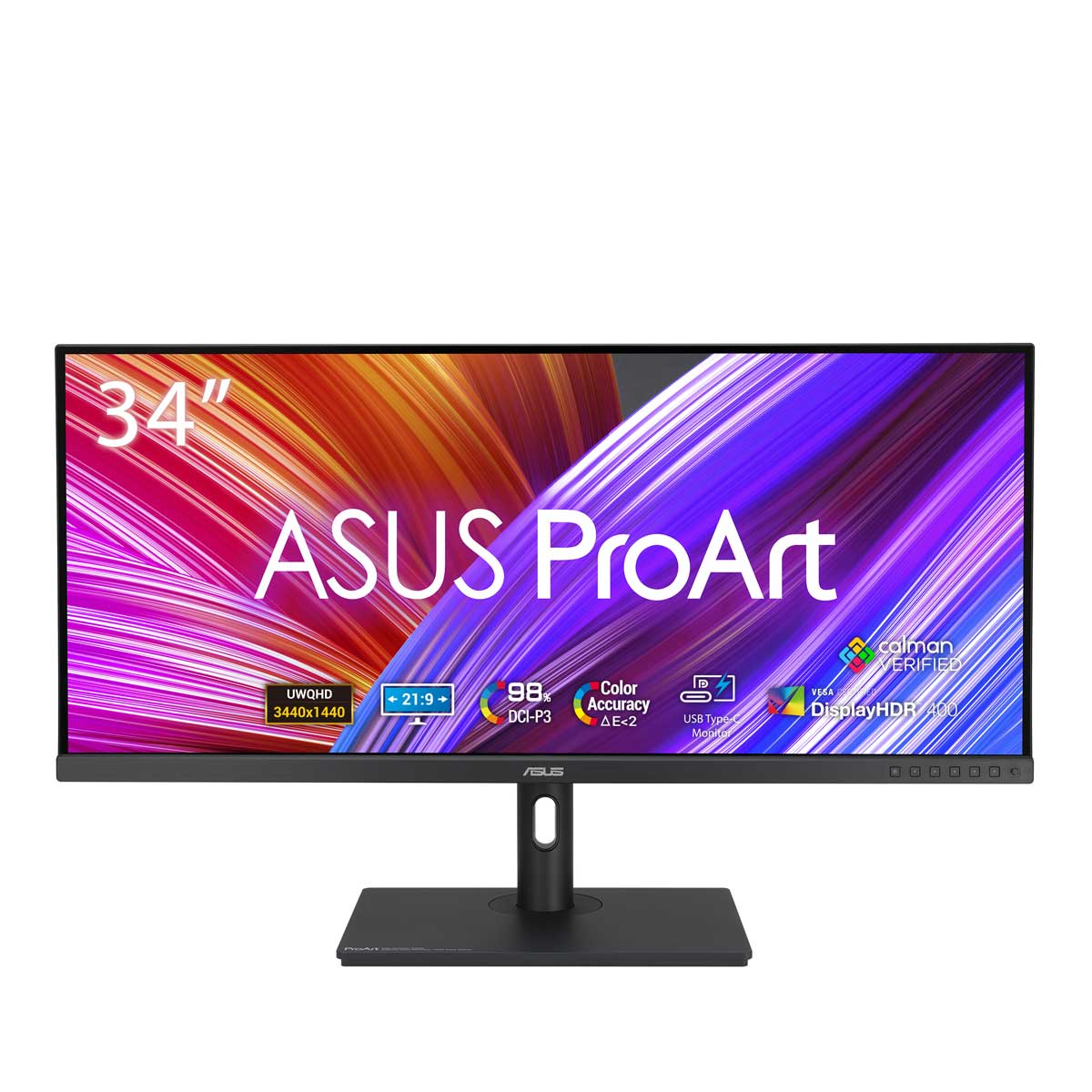 ASUS｜エイスース クリエイター液晶ディスプレイ(34型/IPS/UWQHD 3440&times;1440/120Hz/2ms)(ブラック) ProArt PA348CGV｜Joshin web 家電とPCの大型専門店
