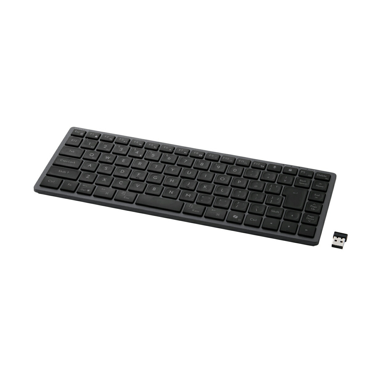 エレコム Precisionist mini USB無線/Bluetooth 薄型ミニキーボード 日本語配列（ブラック） TK-PN1075MPBK