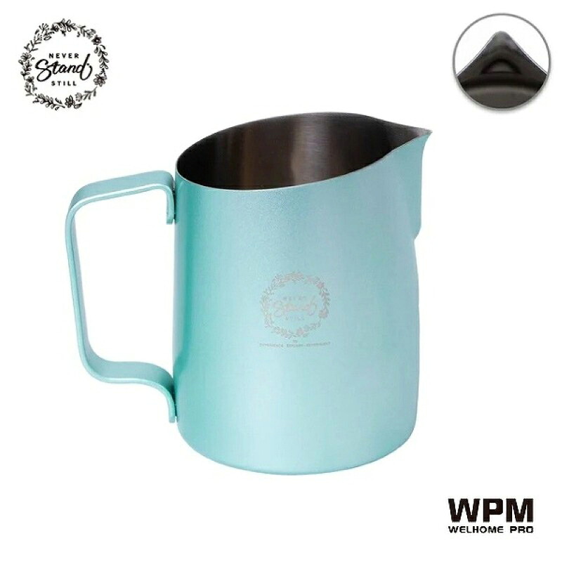 WPM（ダブリューピーエム） ミルクピッチャー 500ml　シャープスパウト　アクアグリーン HC7115GR [HC7115GR]