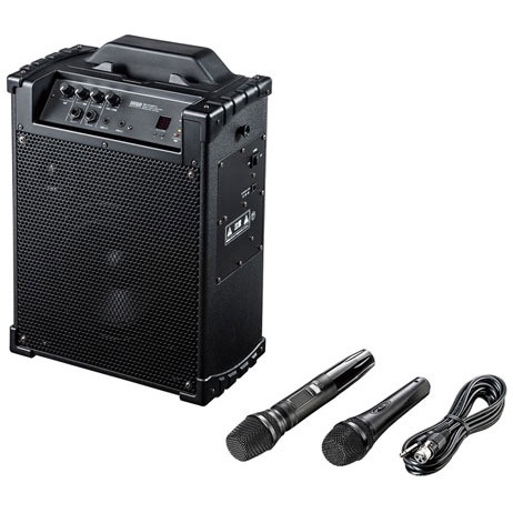 サンワサプライ ワイヤレスマイク スピーカー 拡声器 MM-SPAMP10 [MMSPAMP10]｜Joshin web 家電とPCの大型専門店