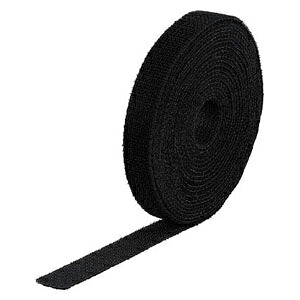 トラスコ中山 マジックバンド(R)結束テープ 両面 40mm×25m（黒） MKT-40250-BK