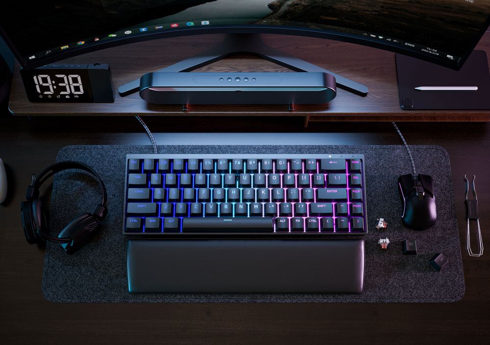 【楽天市場】Syntech Chronos 68 ラピッドトリガー マグネティックキーボード - アルミニウムエディション 英語配列 ...