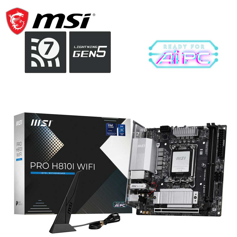 MSI｜エムエスアイ MSI PRO H810I WIFI マザーボード（ブラック） PROH810IWIFI