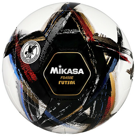 ミカサ フットサルボール 4号球（人工皮革） FS450E-BK OrgestA（ブラック）