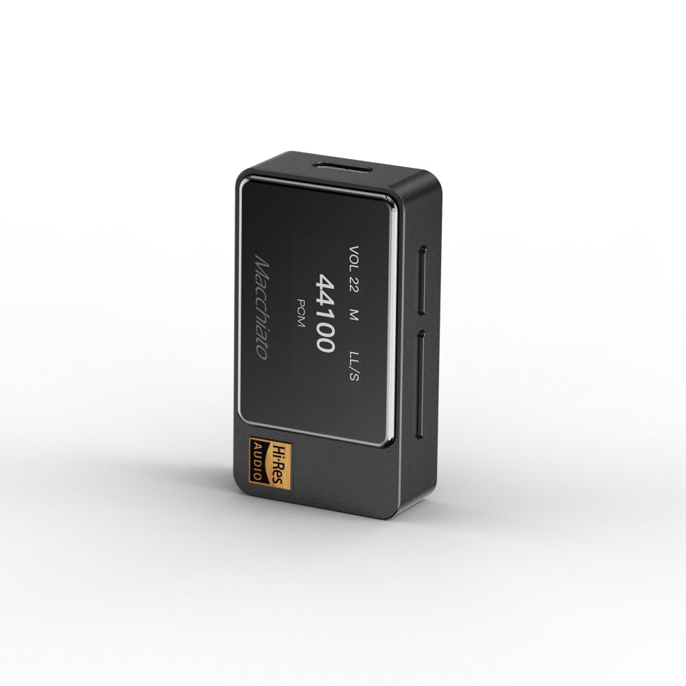 アイバッソ・オーディオ 3.5粍4極マイクロホン相応う 携帯型DAC/AMP（黒いこと）《Macchiato》 IBJR-MACCHI-BK iBasso Jr.