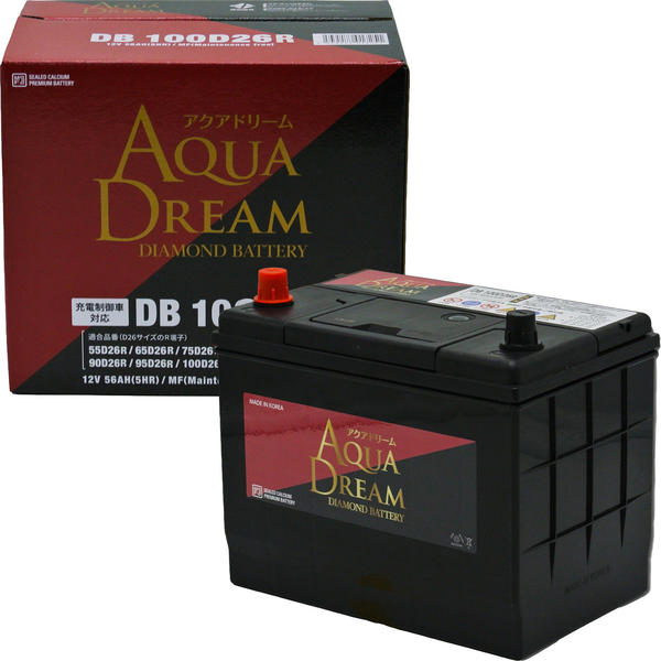 AQUA DREAM 国産車用　充電制御車対応バッテリー DIAMOND　BATTERY メンテナンスフリータイプ[他商品と同時購入不可] DB-100D26R アクアドリーム　ダイアモンド 6,370円