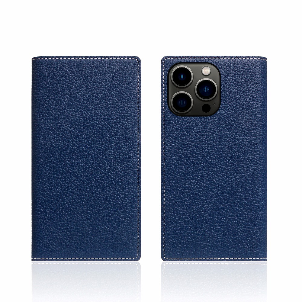 SLG Design iPhone 13 Pro用 Full Grain Leather Case（ネイビーブルー）  SD22128I13PNB