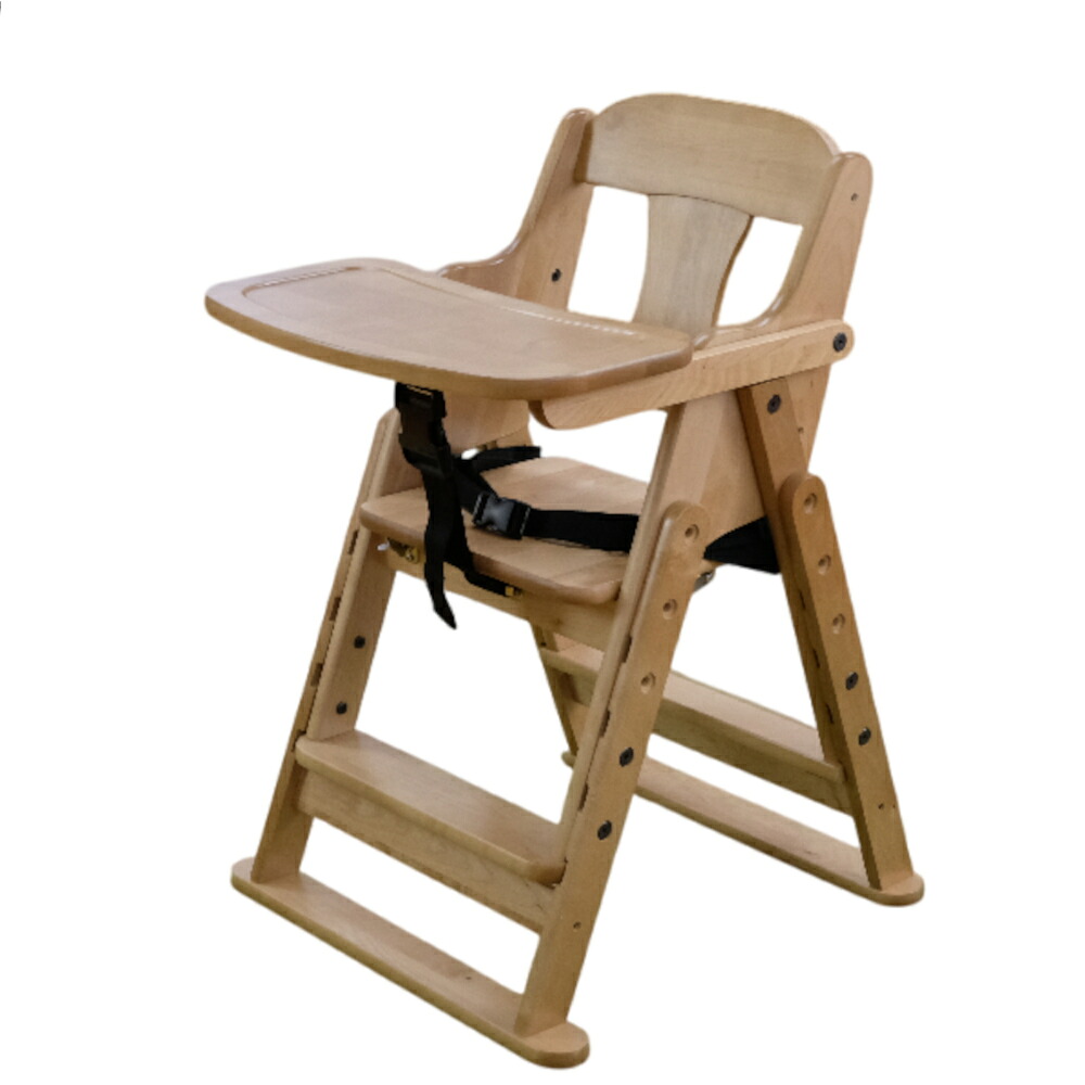 澤田木工所 セットアップハイローチェア(ブラウン) セツトアツプハイロ-チエア timber　木製　forest Wood　ベビーファニチャー　高さ調節可能 [セツトアツプハイロチエア]