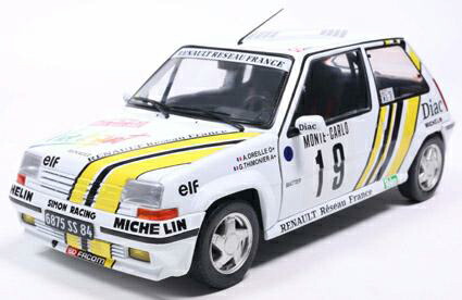 ソリド 1/18 ルノー 5 GT ターボ Mk.2 モンテカルロ ラリー 1989 #19【S1810006】 ミニカー 乗り物のおもちゃ-車-おもちゃ
