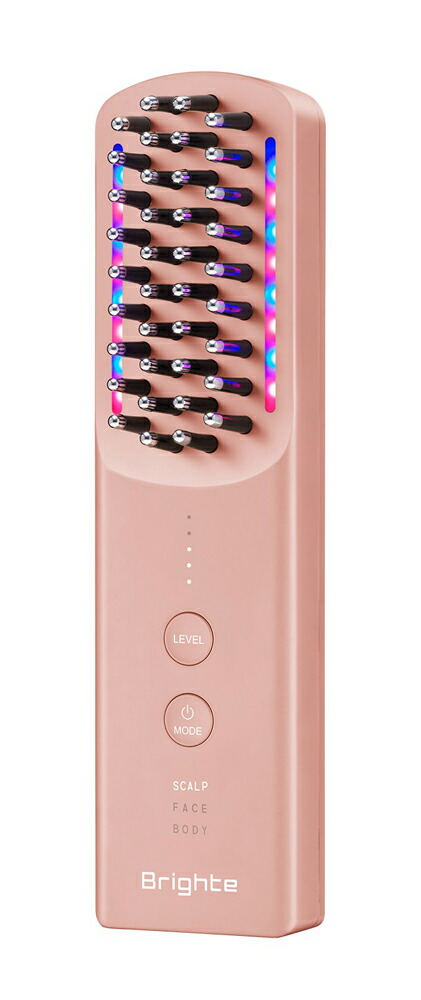 ブライト ブラシ型美顔器(ピンク) BRT-FSB180PK Brighte ELEKI BRUSH+
