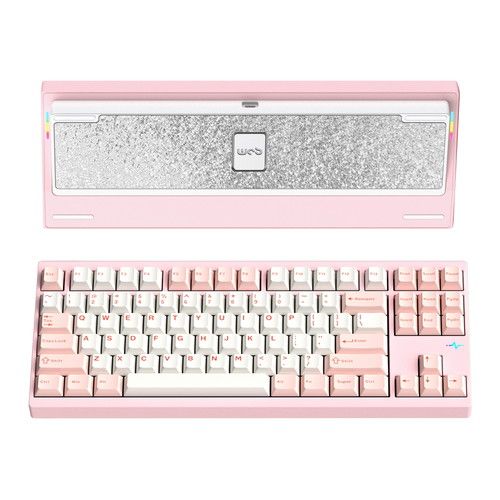 WOBKEY｜ウォブキー Type-C/無線(2.4GHz)/Bluetooth対応 メカニカルキーボード Crush80 Pro（英語配列 ピンク） PC80REPINK｜Joshin web 家電とPCの大型専門店