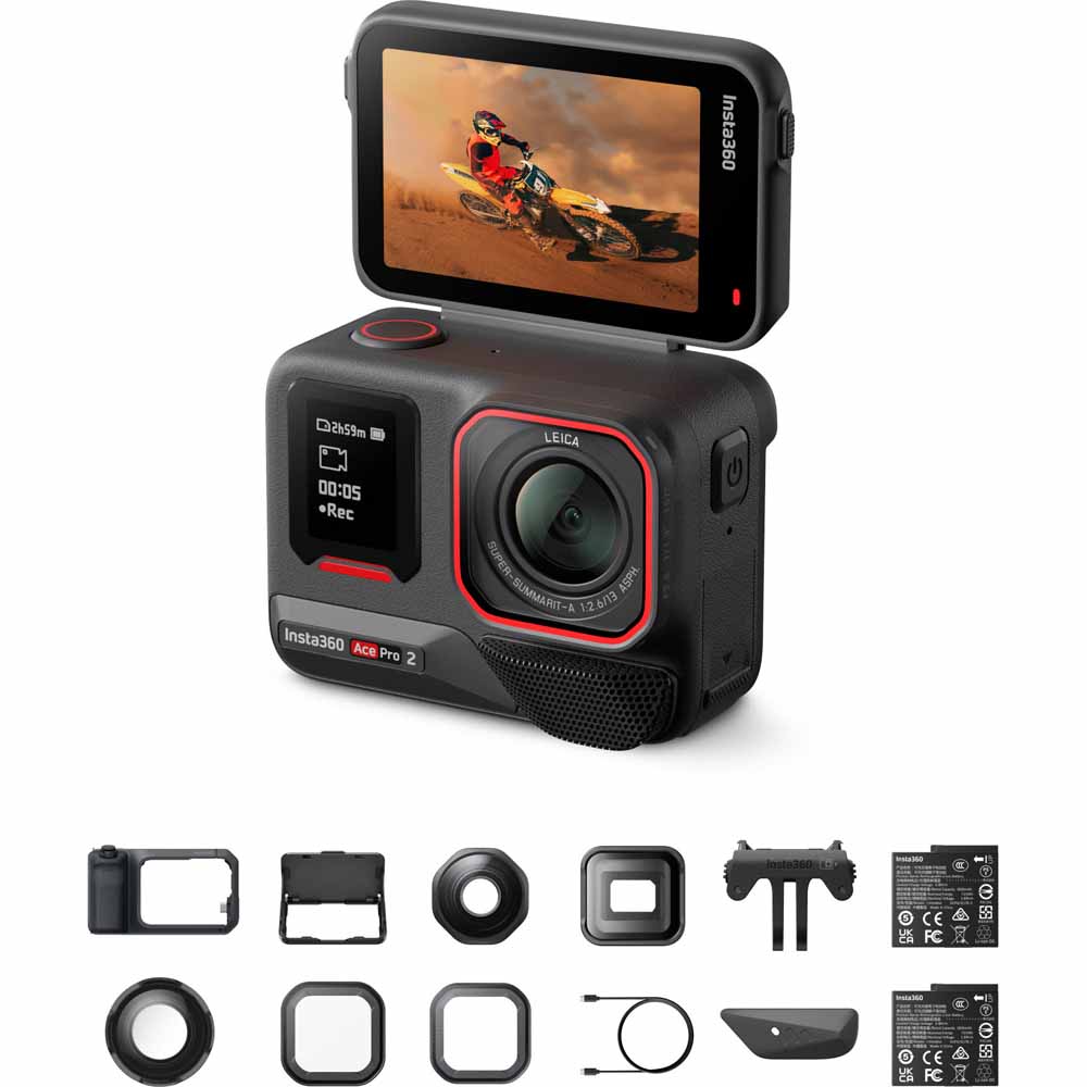 Insta360 動き写真器「Insta360 Ace Pro 2」（フルプロシューターキット） CINSBBGA-ACEPRO2142 [Insta360] Ace Pro 2 Standard Bundle