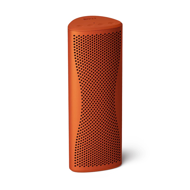 KEF 防塵防水対応ポータブルBluetoothスピーカー(オレンジ・ムーン) MUO-ORANGE-MOON KEF Muo