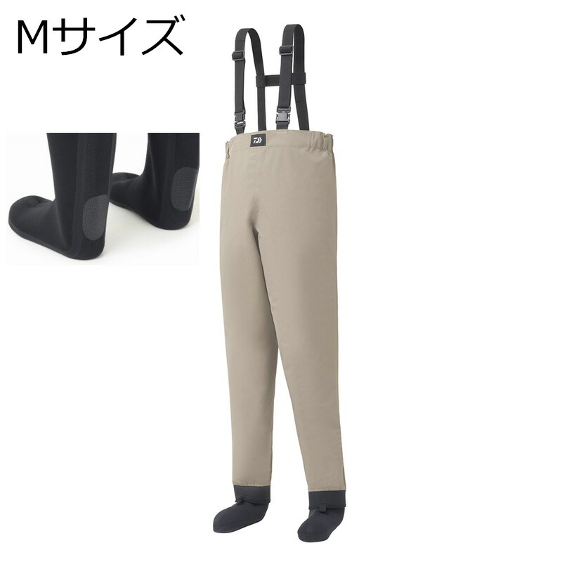 ダイワ BW-3051S ブレスウェーダー ソックス先丸 Mサイズ25.0～25.5cm(グレージュ) BW-3051S Mサイズ DAIWA ウエストハイウェーダー