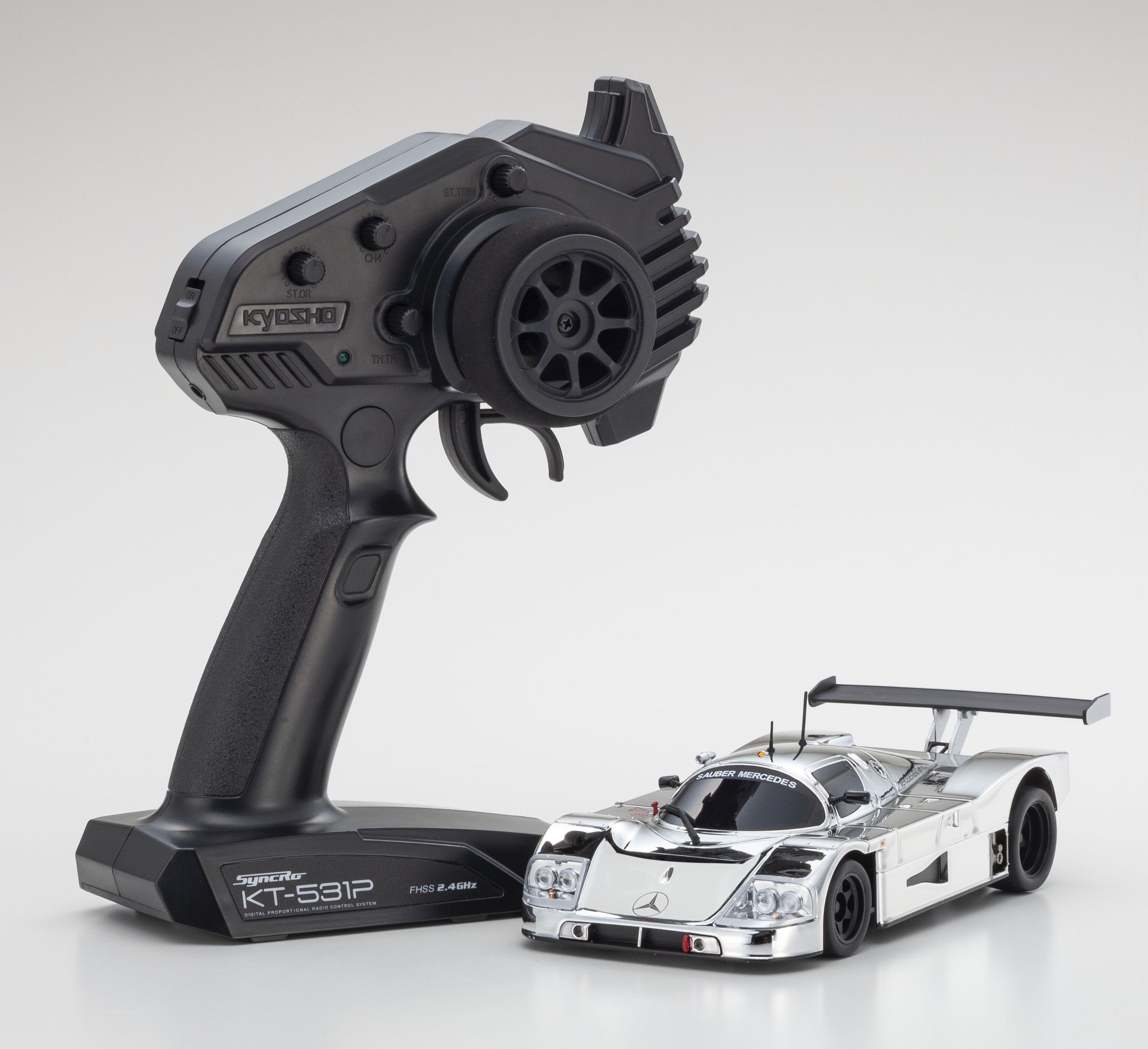 京商 ミニッツRWD (MR-04W-LM) ザウバーメルセデス C9 クロームシルバー ジャイロユニット付 (東海模型限定モデル)【32362CRG-T】 ラジコン｜Joshin web 家電とPCの大型専門店