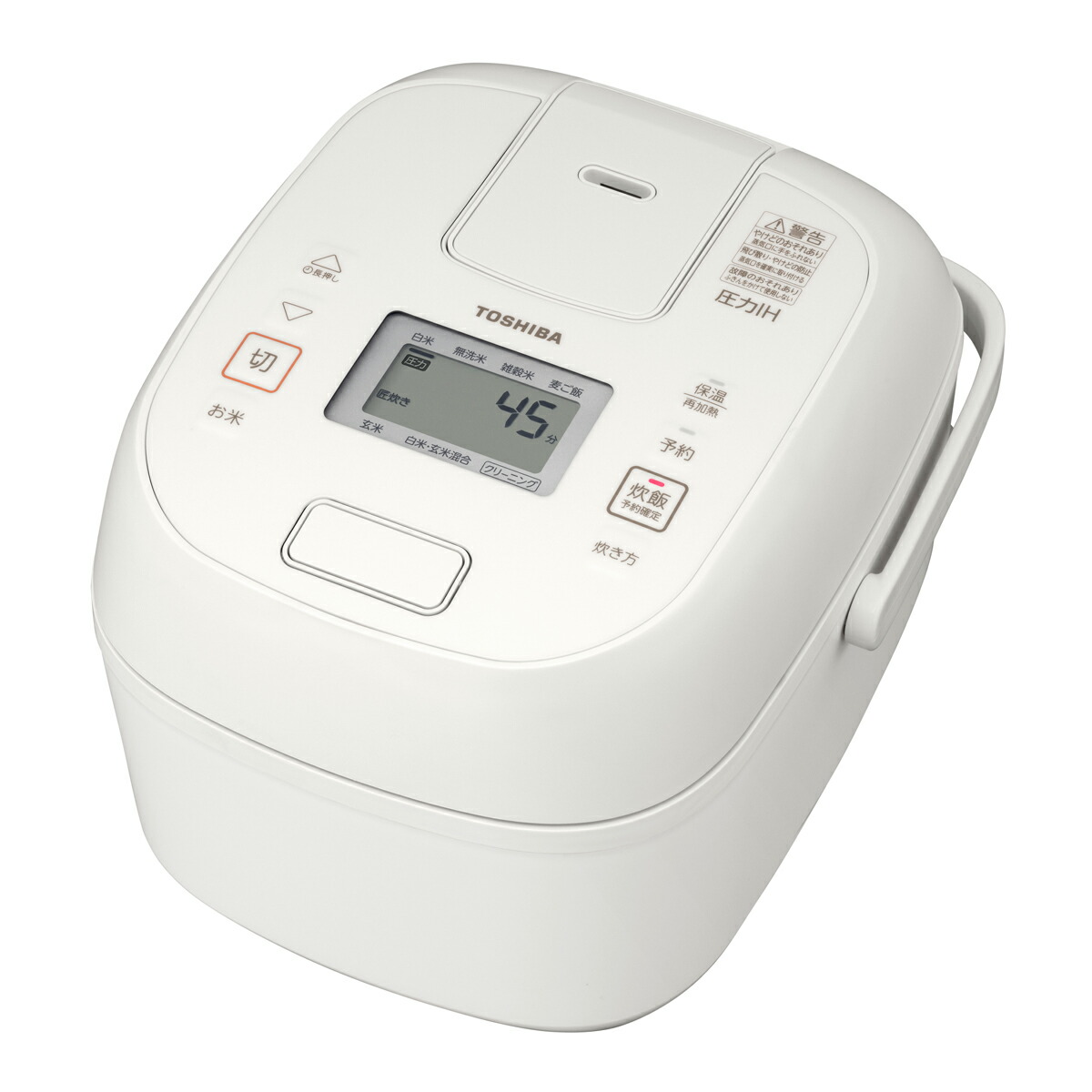 東芝 翦断応力IHジャー炊飯器（3.5合炊き） ミルキー白いこと RC-6PXX-W TOSHIBA 炎匠炊き 炊飯器 3.5合 [RC6PXXW]