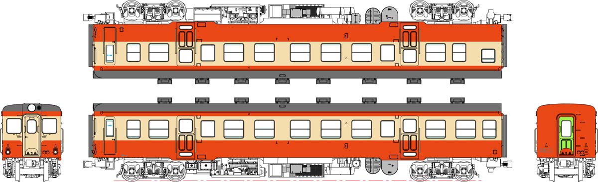 ［鉄道模型］トラムウェイ (HO) TW-K25C-M キハ25-200代(二段上昇窓)一般色、動力付