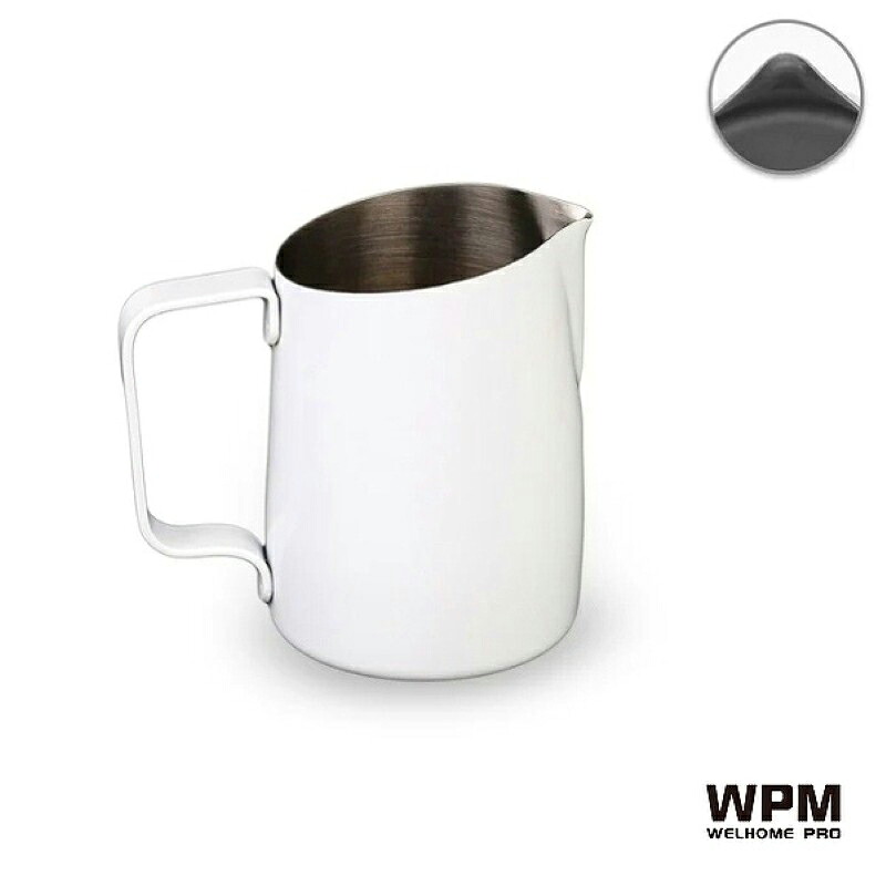 WPM（ダブリューピーエム） ミルクピッチャー 450ml　シャープスパウト 　ホワイト HC7107W [HC7107W]