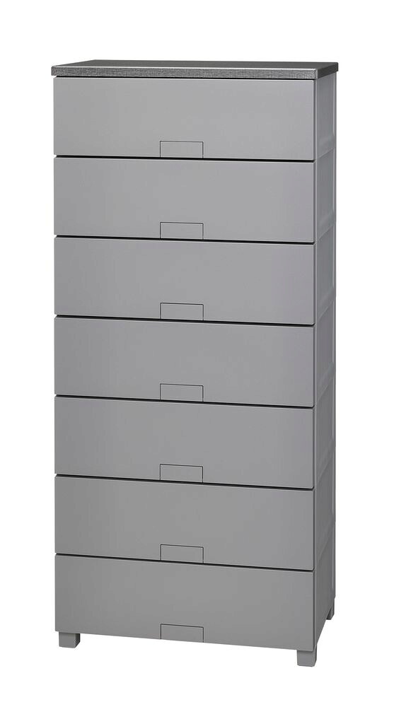 天馬 フィッツチェストフルフラット6507　7段（グレー） FCH-F6507GR Fitsチェスト [FCHF6507GR]