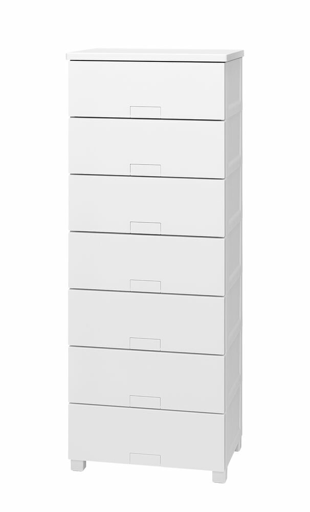 天馬 フィッツチェストフルフラット5507　7段（ホワイト） FCH-F5507W Fitsチェスト [FCHF5507W]