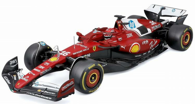 ブラゴ 1/18 フェラーリ SF-25 2025 オーストラリアGP No16 ドライバー付 ウィンドウボックス【18-16816L】 ミニカー