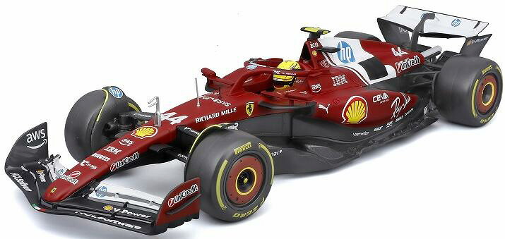 ブラゴ 1/18 フェラーリ SF-25 2025 オーストラリアGP No44 ドライバー付 ウィンドウボックス【18-16816H】 ミニカー