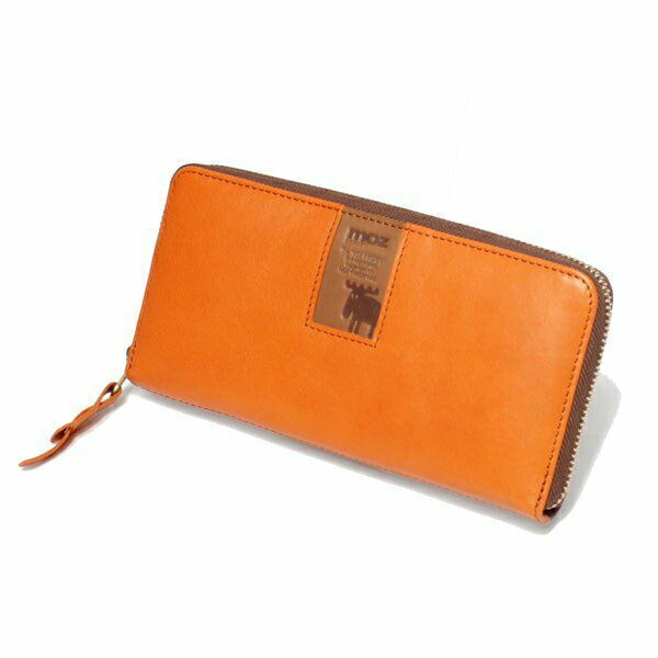 moz ラウンドファスナー長財布（オレンジ×ブラウン） 103-505834 モズ　ZNWS-86092