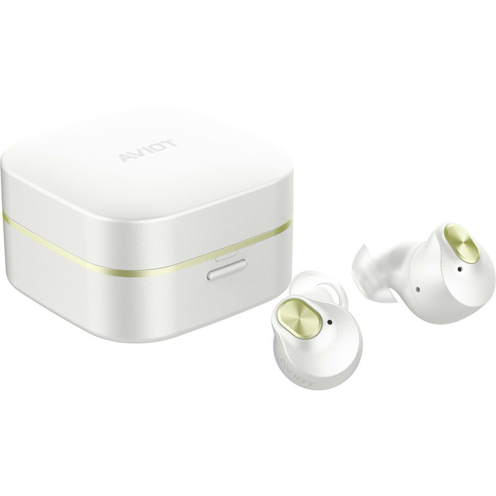AVIOT ノイズキャンセリング役立つこと積み上げる 物のみごとに無線電話Bluetoothイヤ電話機（パール白いこと） TE-Q3R-WH