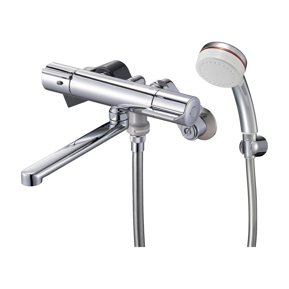 SANEI 壁付き2穴 シャワー混合栓（浴室用） SK18C-M6L19 【水栓】SANEI [SK18CM6L19]｜Joshin web 家電とPCの大型専門店