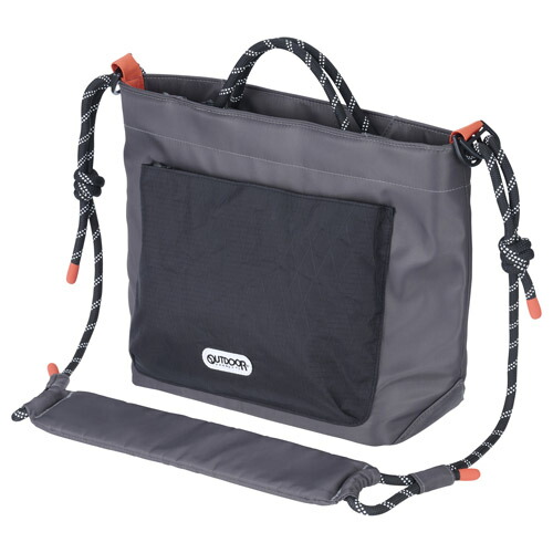 OUTDOOR PRODUCTS ロープ カメラショルダーバッグ L（グレー） ODRCSBLGY