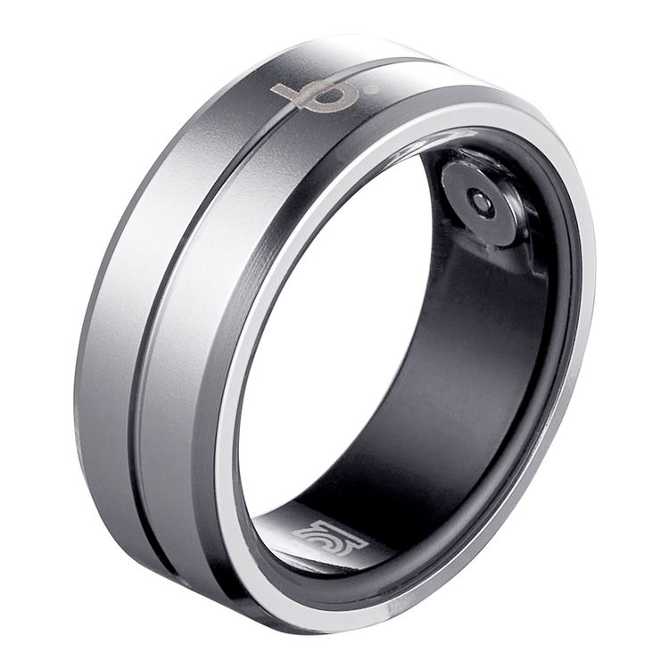 B．Ring（ブリング） G1 スマートリング ステンレススチール US9号（シルバー） B093SSVRNG [B093SSVRNG]【返品種別B】