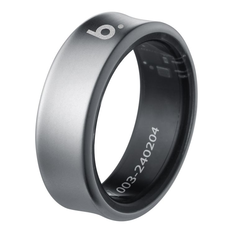 B．Ring（ブリング） G1 スマートリング チタン US9号（シルバー） B094TNSVRNG [B094TNSVRNG]【返品種別B】