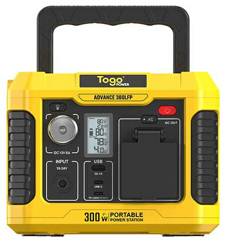 Togopower 携帯型ワット数 192Wh AC差し込み1口 USB-C最終生産物積み上げる AD380LFP ADVANCEPLUSつづき物 [AD380LFP]
