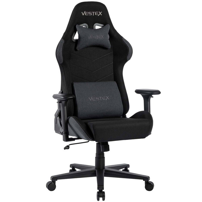 VESTEX(ベステックス) ゲーミングチェア S1シリーズ カラーファブリックモデル フットレストなし(ブラック) VES-S1BK|Joshin web 家電とPCの大型専門店