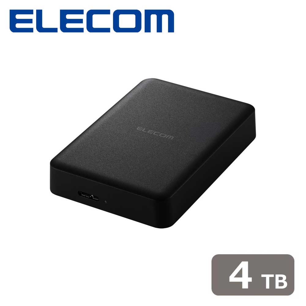 エレコム｜ELECOM テレビ録画 外付けHDD ポータブル 2.5インチ 4TB 静音ファンレス（ブラック） ELP-HTV040UBK｜Joshin web 家電とPCの大型専門店