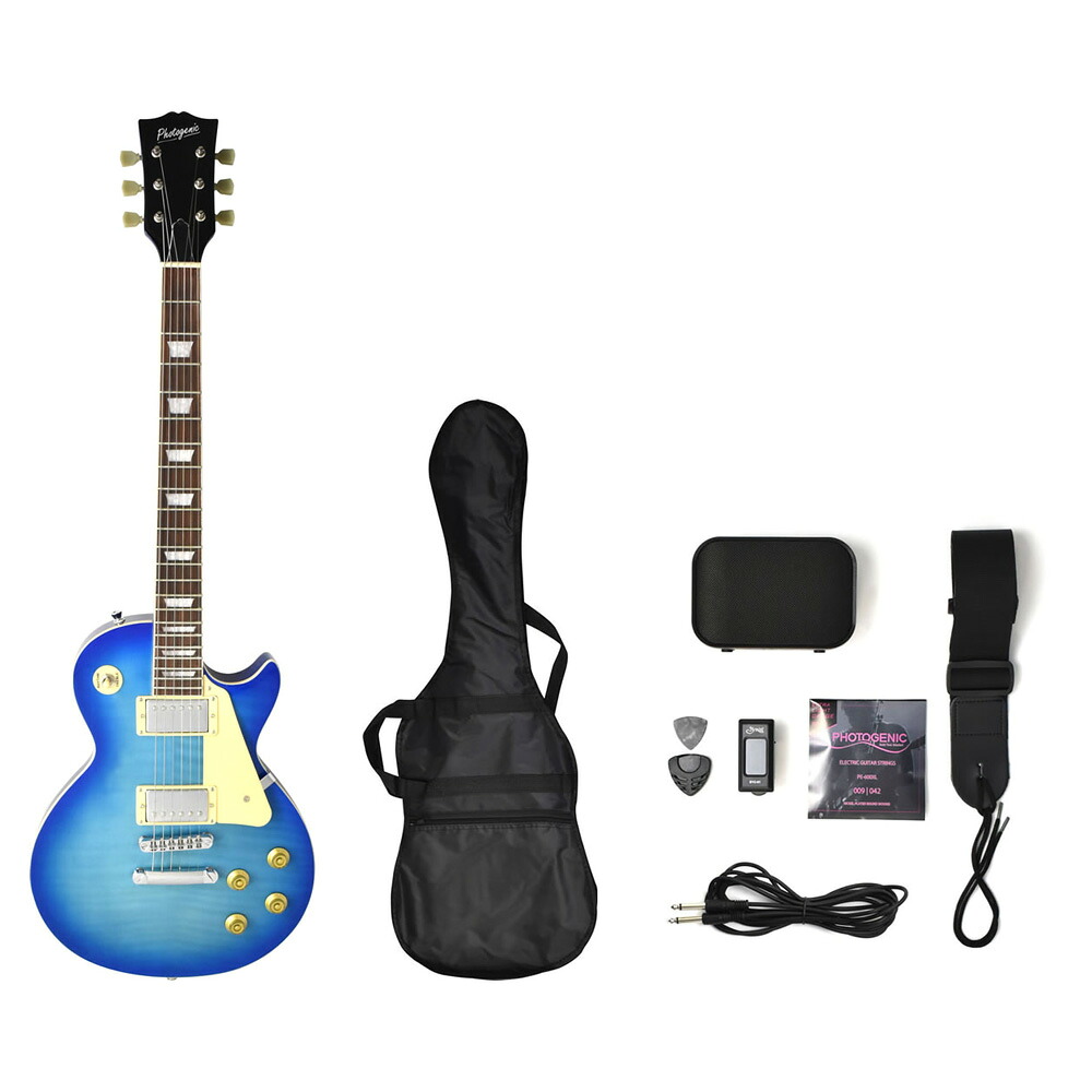 フォトジェニック エレキギターライトセット（シースルーブルー）　レスポールタイプ LP-260/SBLライトセット PHOTOGENIC