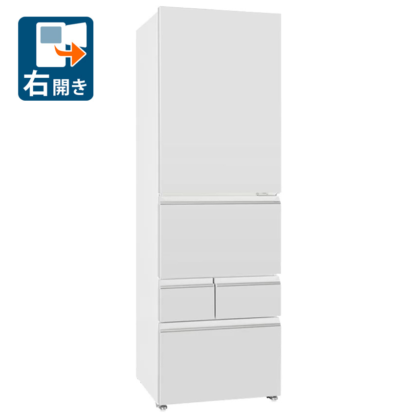 （標準尺度築き上げる料込_Aｴﾘｱのみ）アクア 401L 5部屋の入り口電気冷蔵庫（点火装置薄墨色）【右食い違い】 AQR-S40A-W AQUA [AQRS40AW]